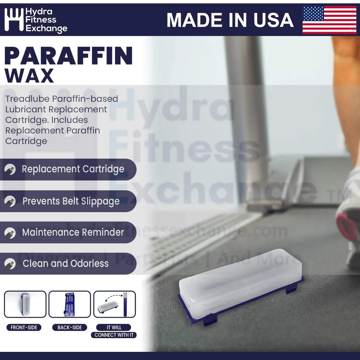 Hydra Fitness Exchange Wax Stick Cartridge Refill Works With Treadlube Easy to Use P/N WaxOn-WaxOff - Image 5