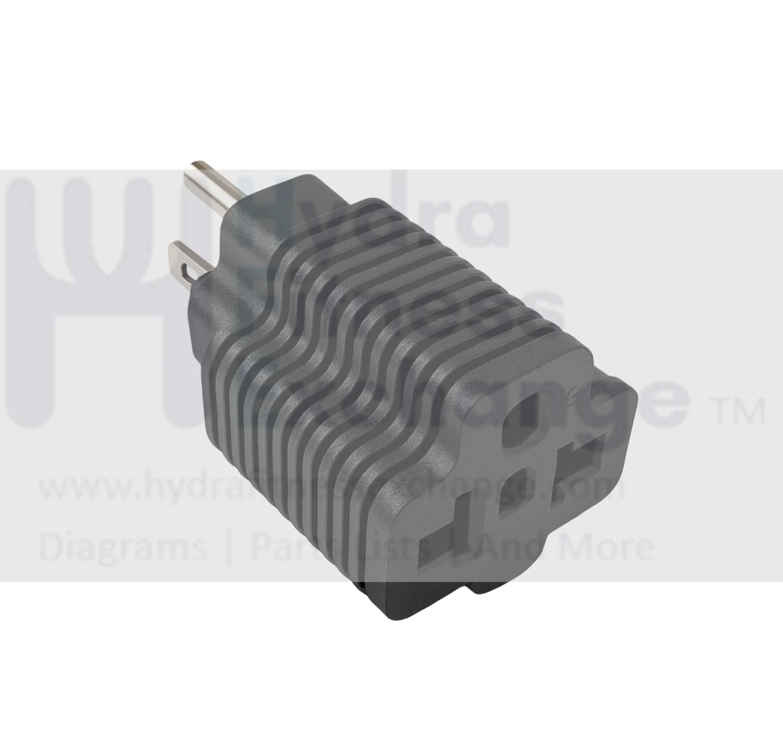 Hydra Treadmill Power Outlet Nema Adapter To Convert T-Blade 20A to 15A Parallel