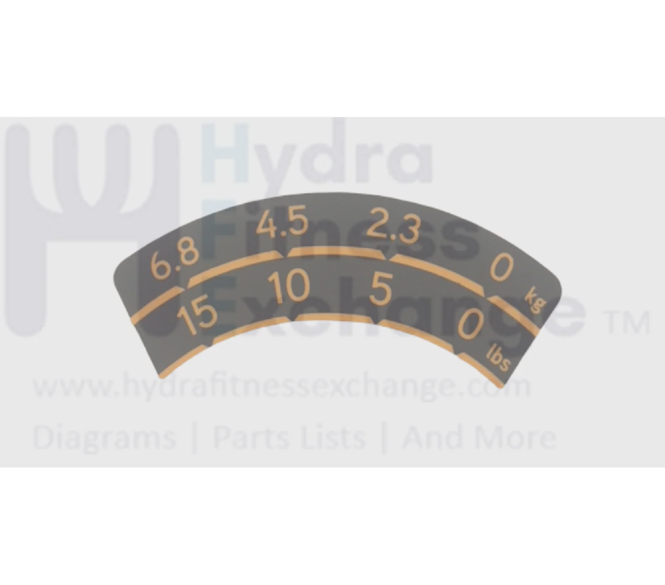 Matrix Fitness Strength System Incremental Weight Plate Spec Label 1000411789