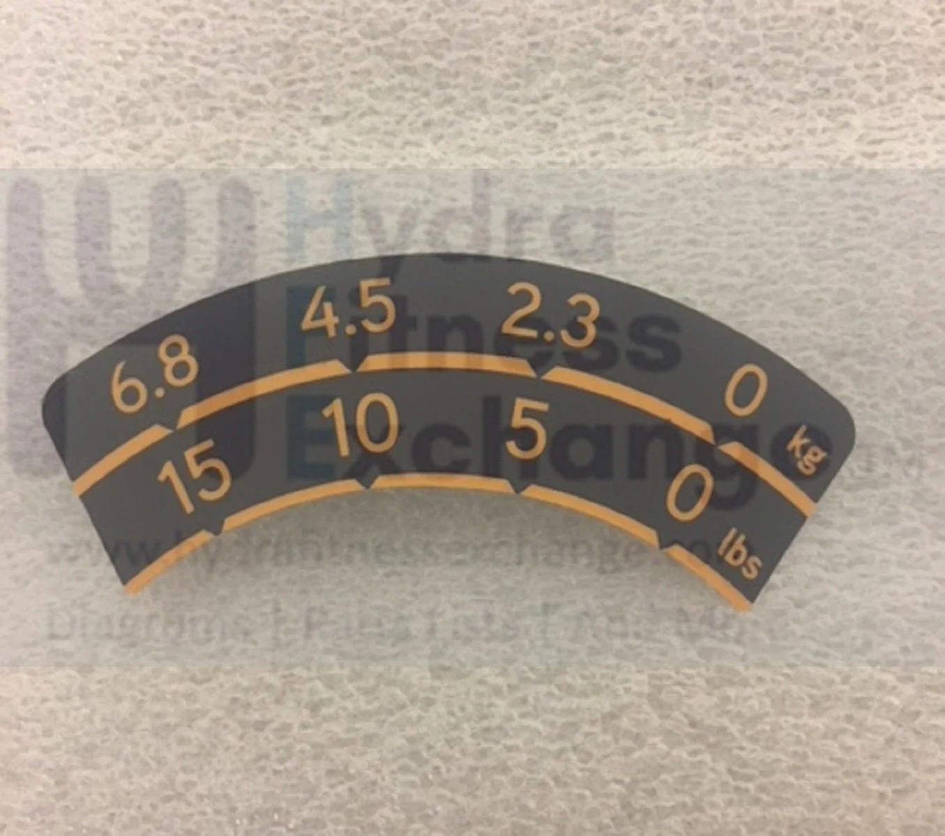 Matrix Fitness Strength System Incremental Weight Plate Spec Label 1000411789 - Image 2