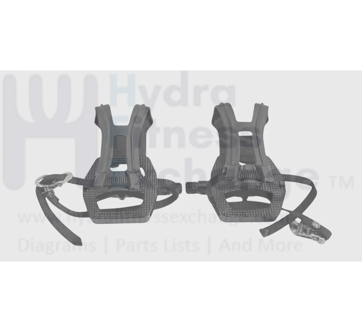 Keiser Indoor Cycle Left & Right Foot Pedal Pair W/Spindle 555473