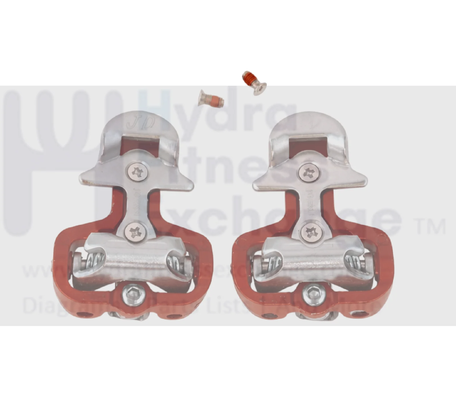 L & R Foot Pedal Pair SPD Cleat Clip Fit 46 x 57mm JD-004V For Stationary Bike