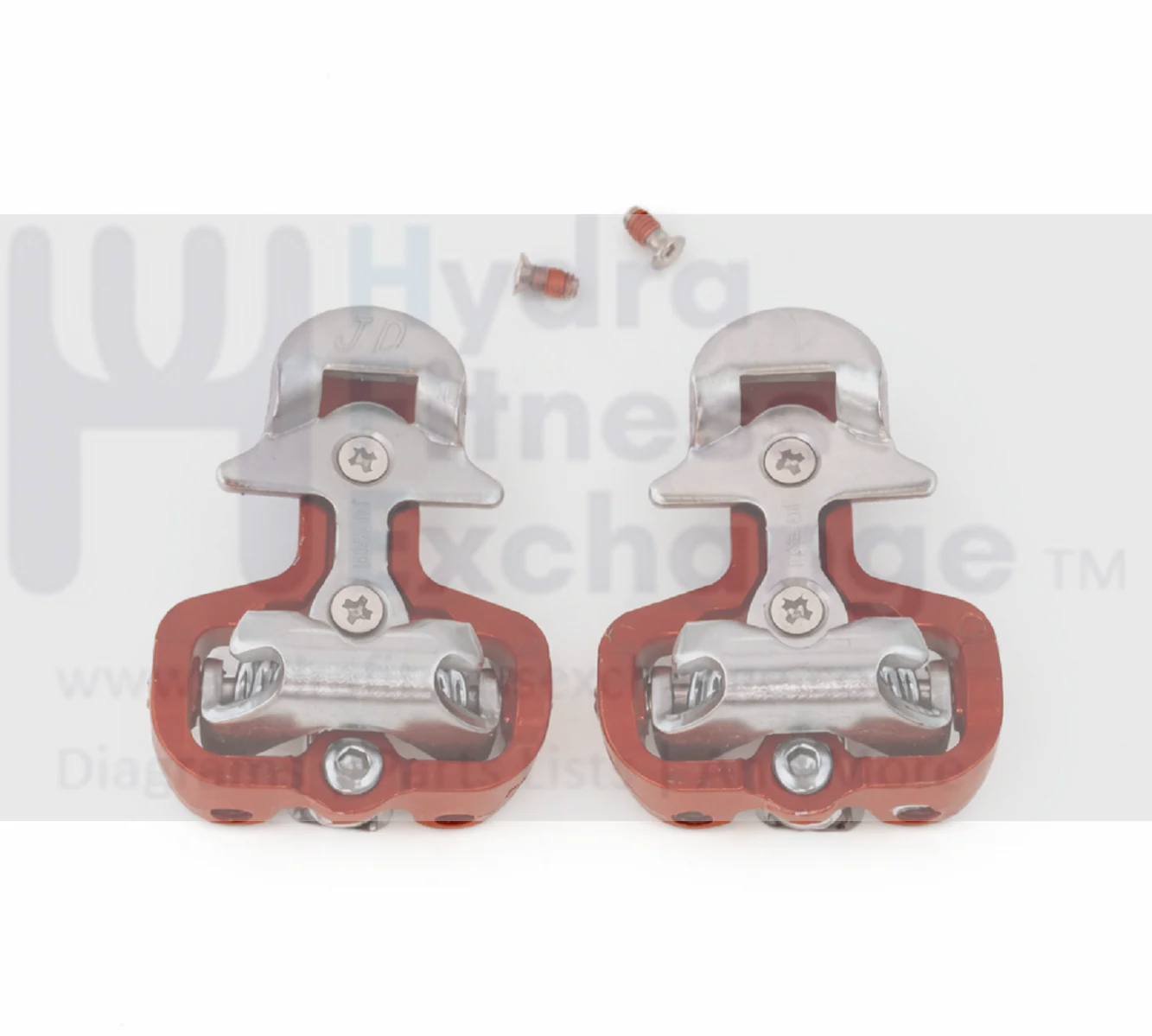 L & R Foot Pedal Pair SPD Cleat Clip Fit 46 x 57mm JD-004V For Stationary Bike - Image 2