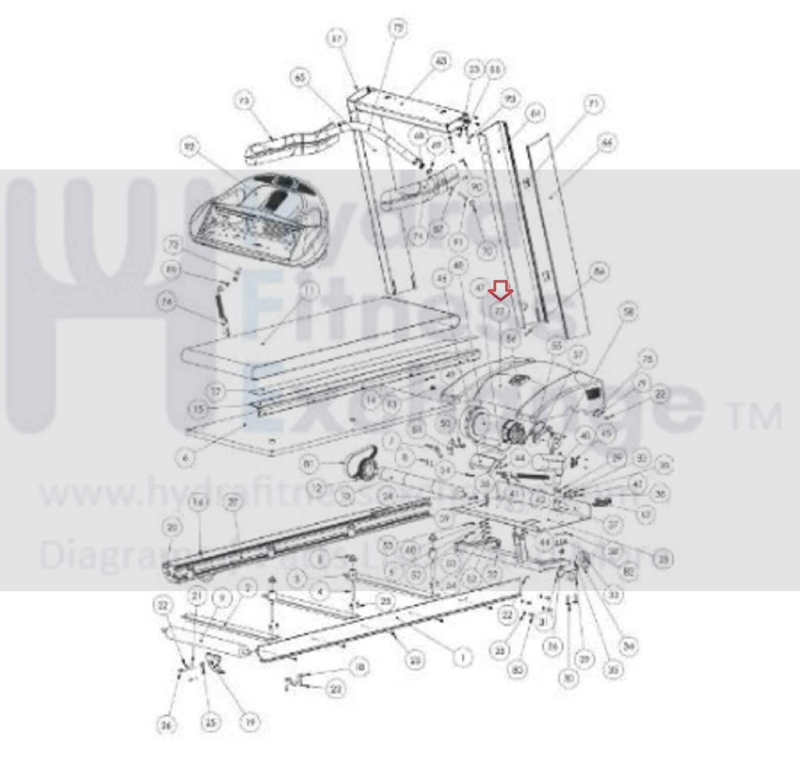 Landice 50 70 80 Series L7 L8 L9 Treadmill Motor Hood Shroud Cover 70575-SP - Image 3
