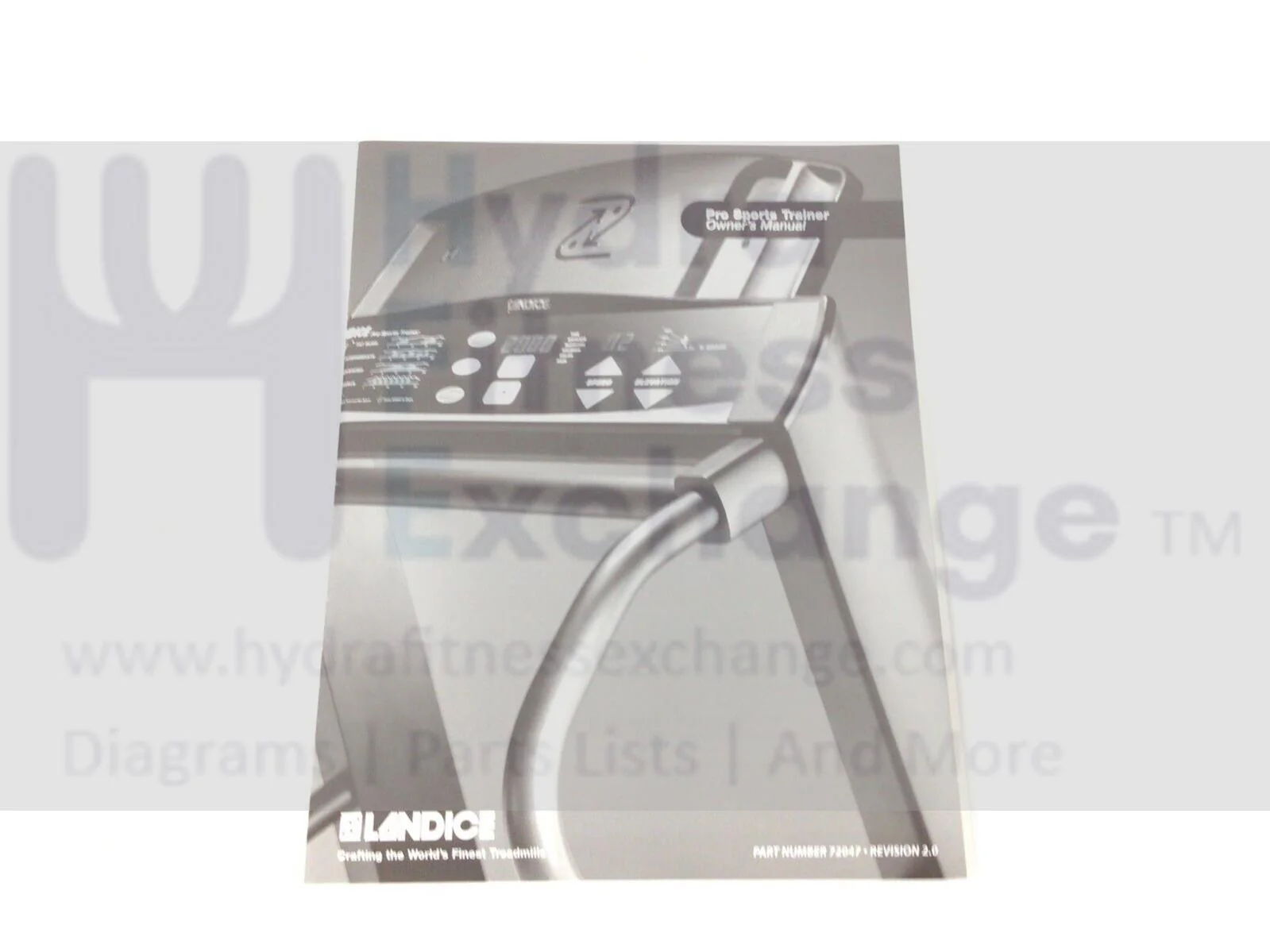 Landice 60 Series - L7 Trainers - Jul-2003 Treadmill Owners User's Manual 72047