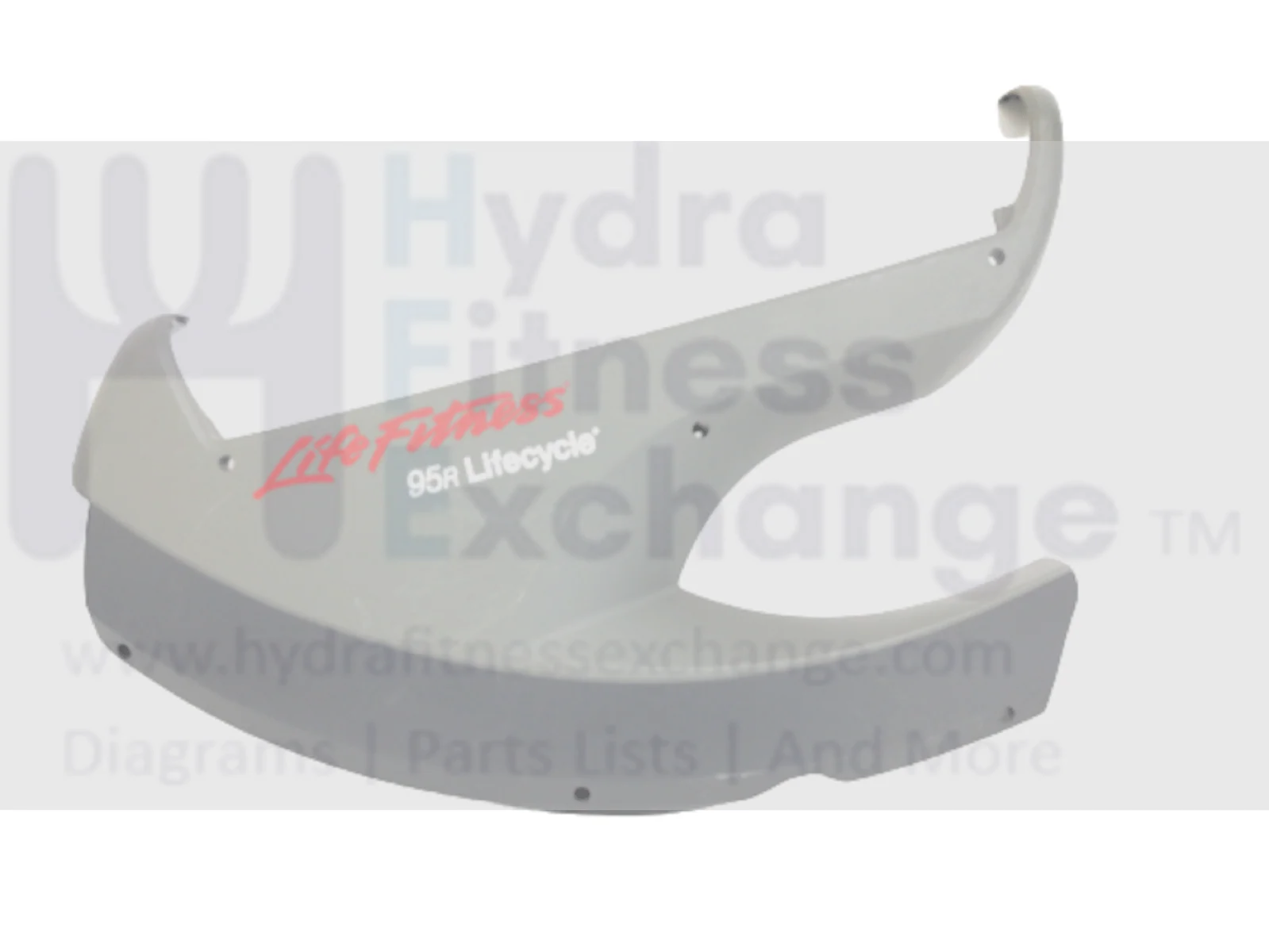 Used Life Fitness 95R PCSR Recumbent Bike Rear Shroud Decal AK66-00044-0004