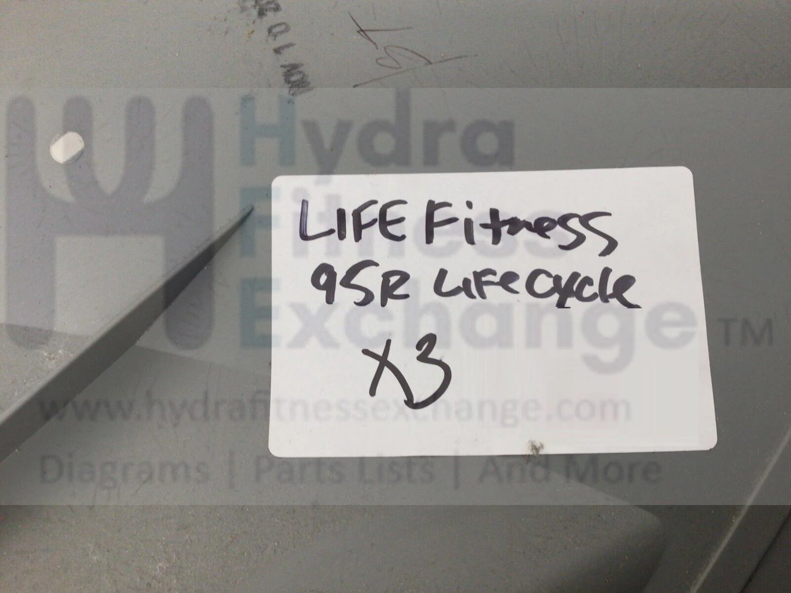 Life Fitness 95R PCSR Recumbent Bike Rear Right Shroud Decal AK66-00044-2404 Formerly AK66-00044-0004 - Image 2