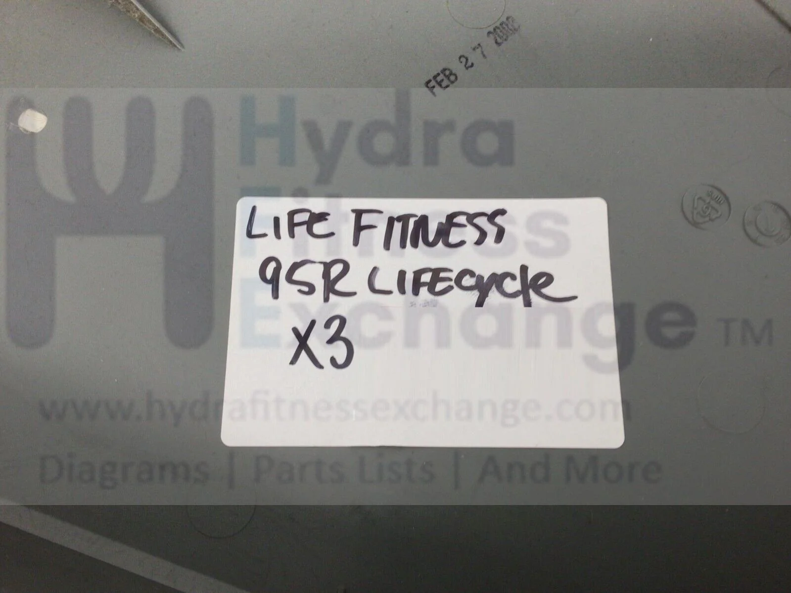 Life Fitness 95R PCSR Recumbent Bike Rear Shroud Decal AK66-00045-0004 - Image 2