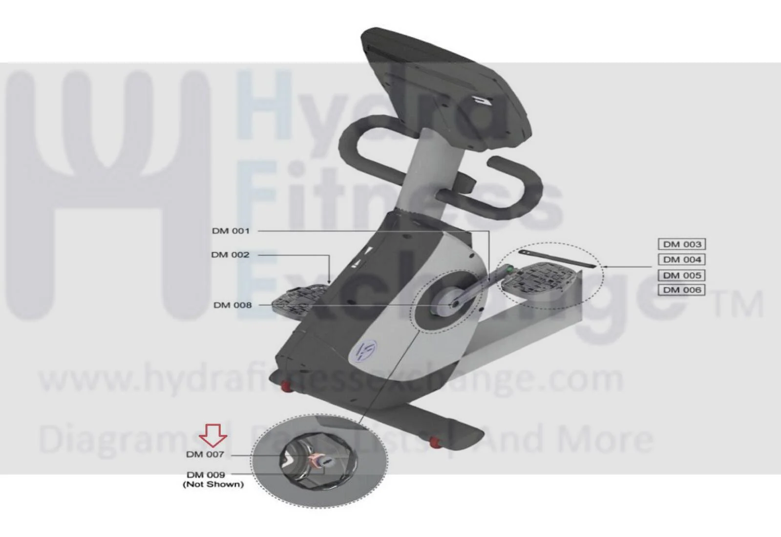Life Fitness 95R Recumbent Bike Crank Connector Plate 0K66-01096-0000 - Image 2