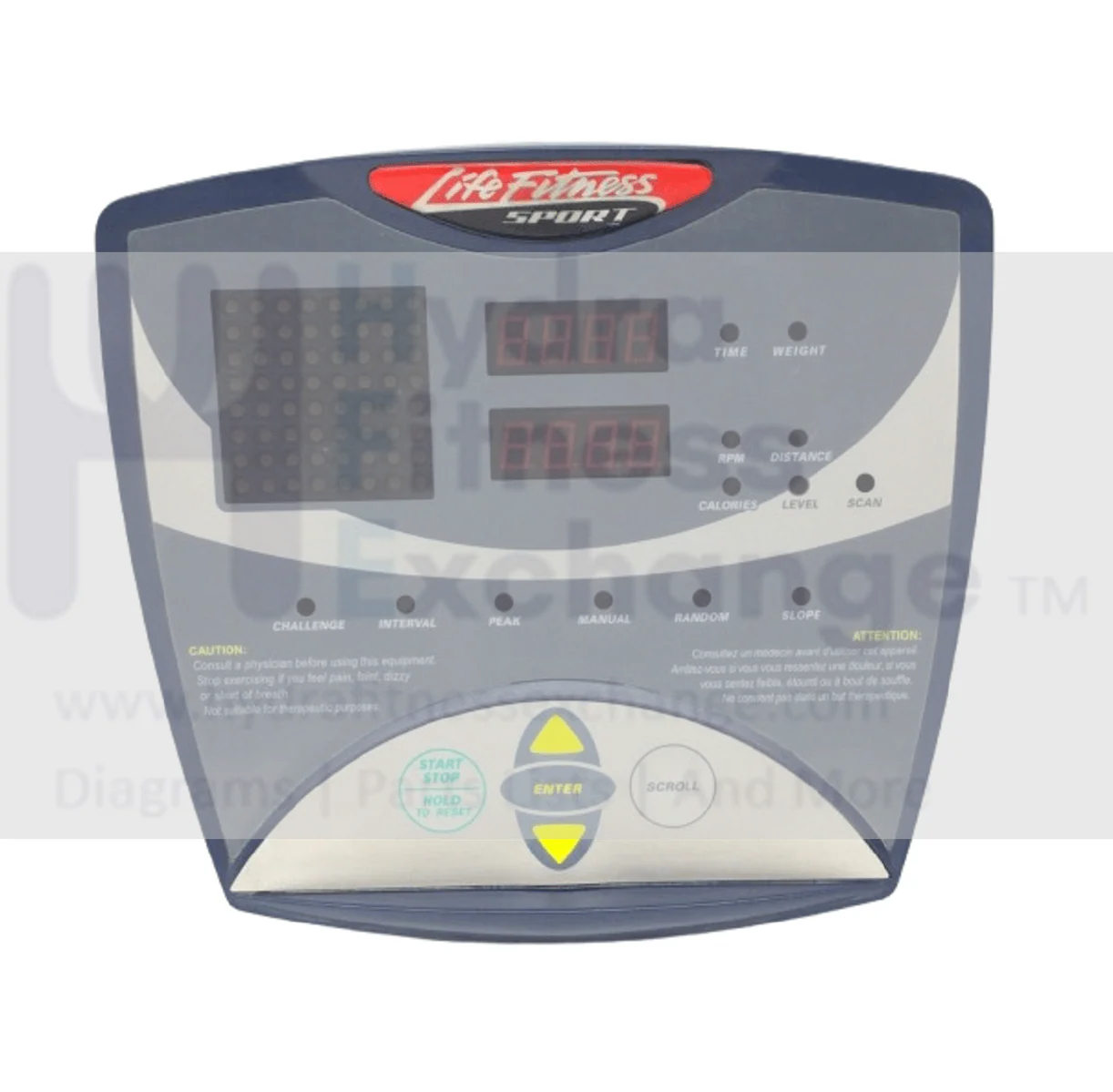 Life Fitness CTSX30-0000-01 Elliptical Display Console Assembly REX21FQ