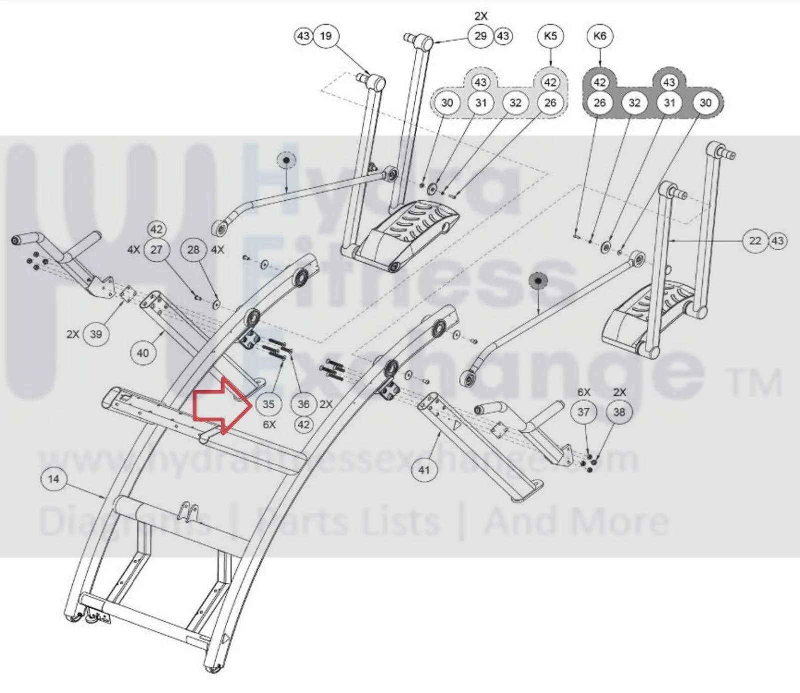 Life Fitness Cybex Elliptical Flat Head Bolt M10x1.5 1006745-0003 - Image 2
