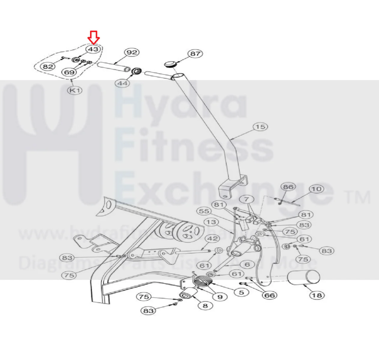 Life Fitness Cybex Strength System Endcap 11090-374 - Image 3