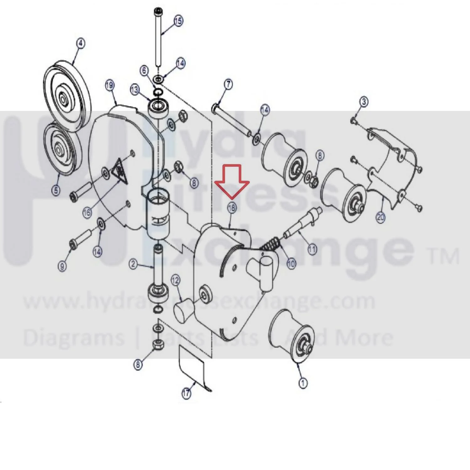 Life Fitness Cybex Strength System Pulley Adjustment Carriage Weldment 8327601 - Image 2