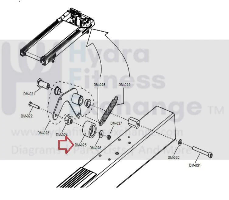 Life Fitness Cybex Treadmill Roller Bearing Assembly MK75-00050-0000 - Image 3