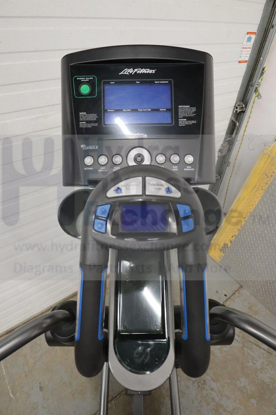Life Fitness E5 Cross Trainer W/Go Console E5X061 Adjustable Stride Elliptical - Image 2