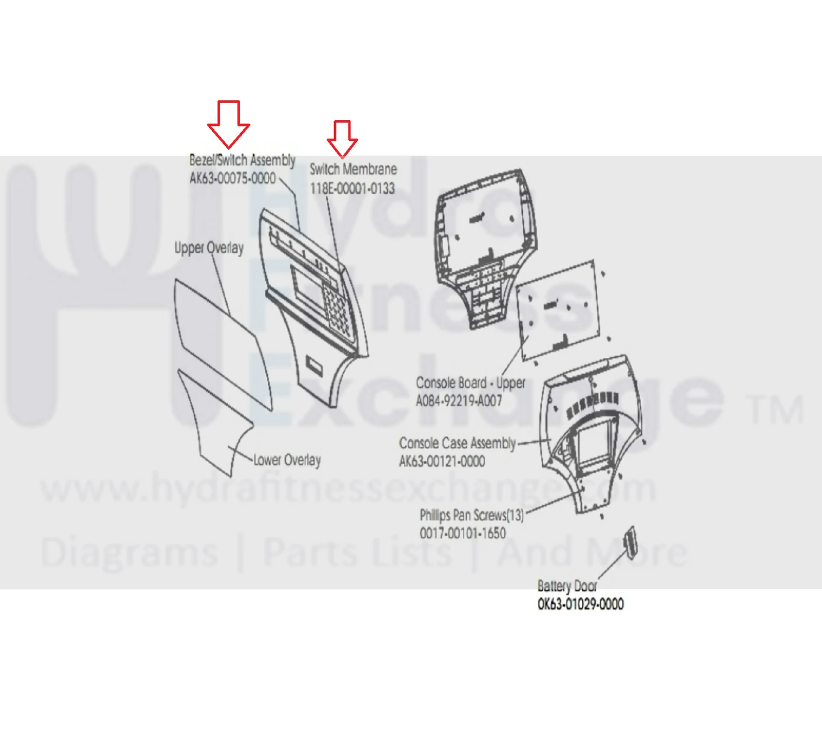Life Fitness Elliptical Display Console Assembly AK63-00075-0000&118E-00001-0133 - Image 2