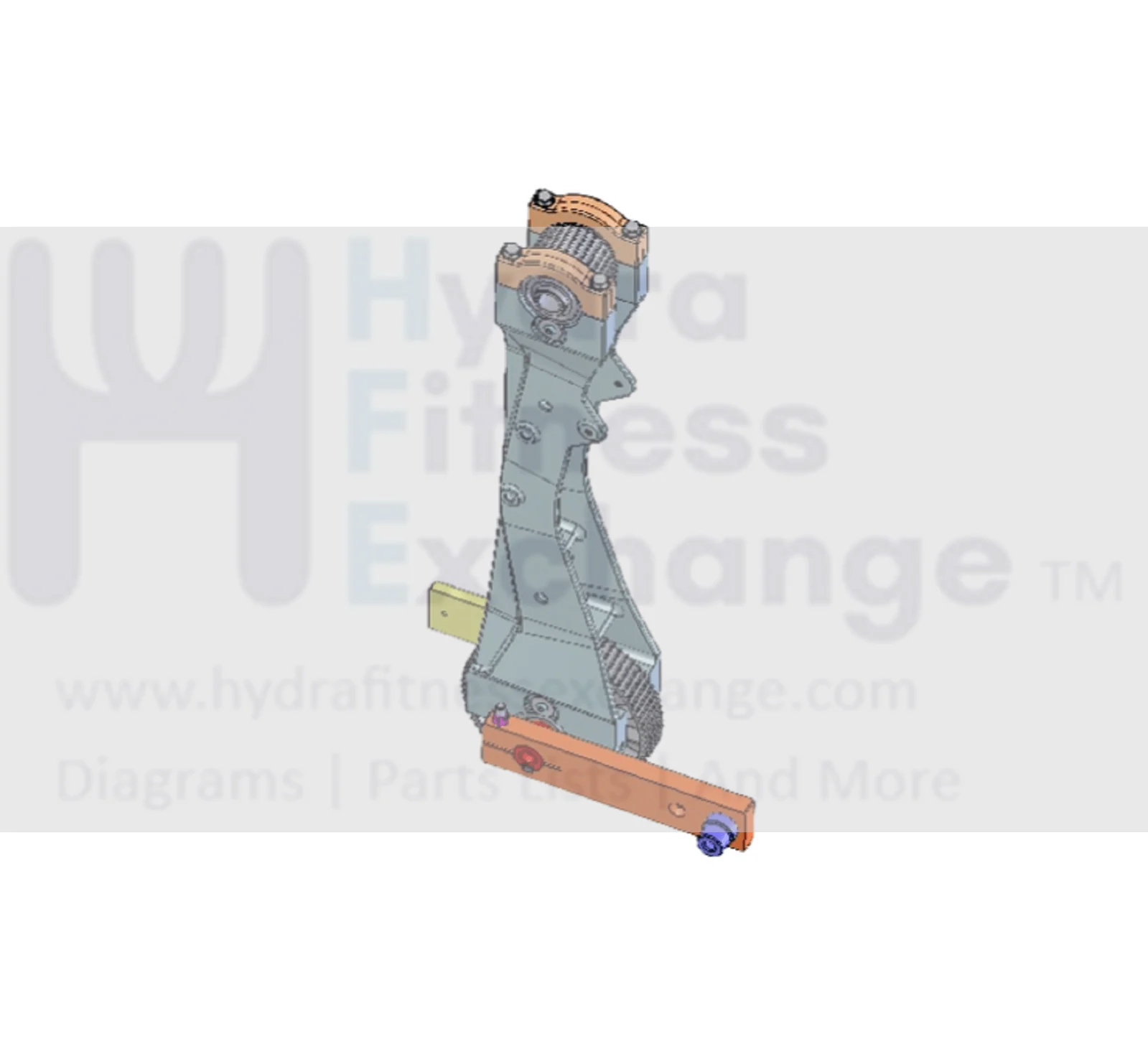 Life Fitness Elliptical Left Rocker Casting Kit with Pulleys GK69-00002-0004 - Image 2
