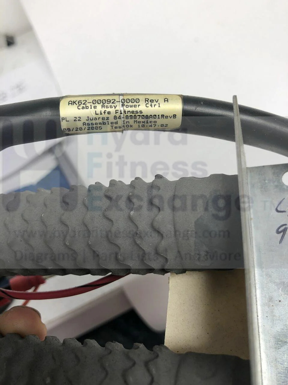 Life Fitness Elliptical Power Control Wire with Load Resistor AK62-00092-0000 - Image 2