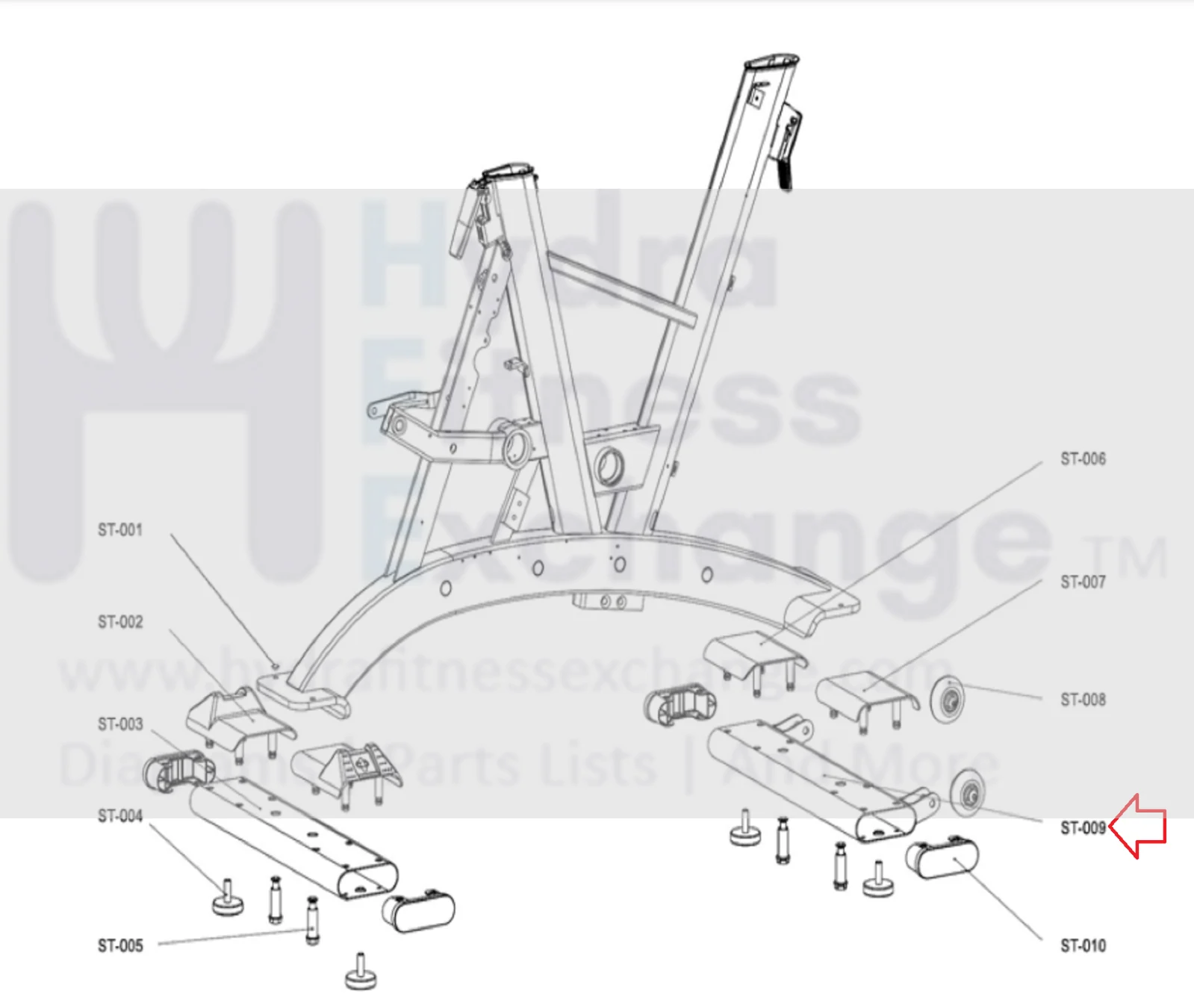 Life Fitness IC8 Stationary Bike Front Foot Stabilizer 140-02-00006-01 - Image 2