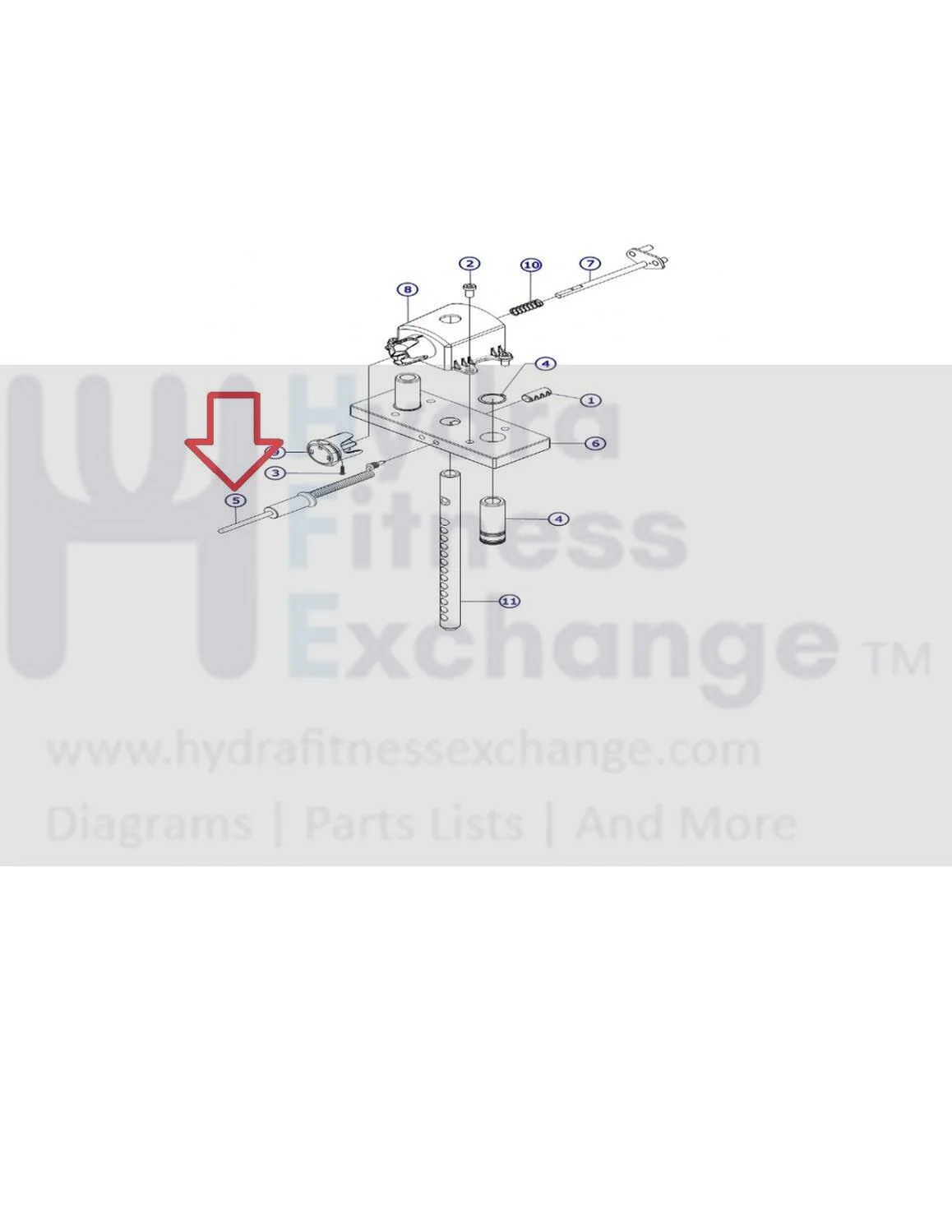 Life Fitness Insignia SS-AB-PF-H Strength System Pin Assembly 1003679-0003 - Image 2