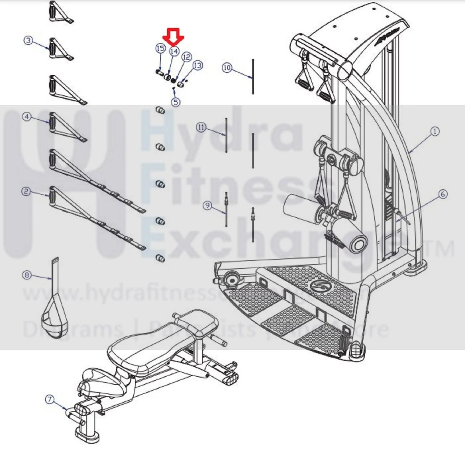 Used Life Fitness Parabody G5 G7-001 G7-002 Home Gym Quick Connect Sleeve LEA7726301 - Image 2