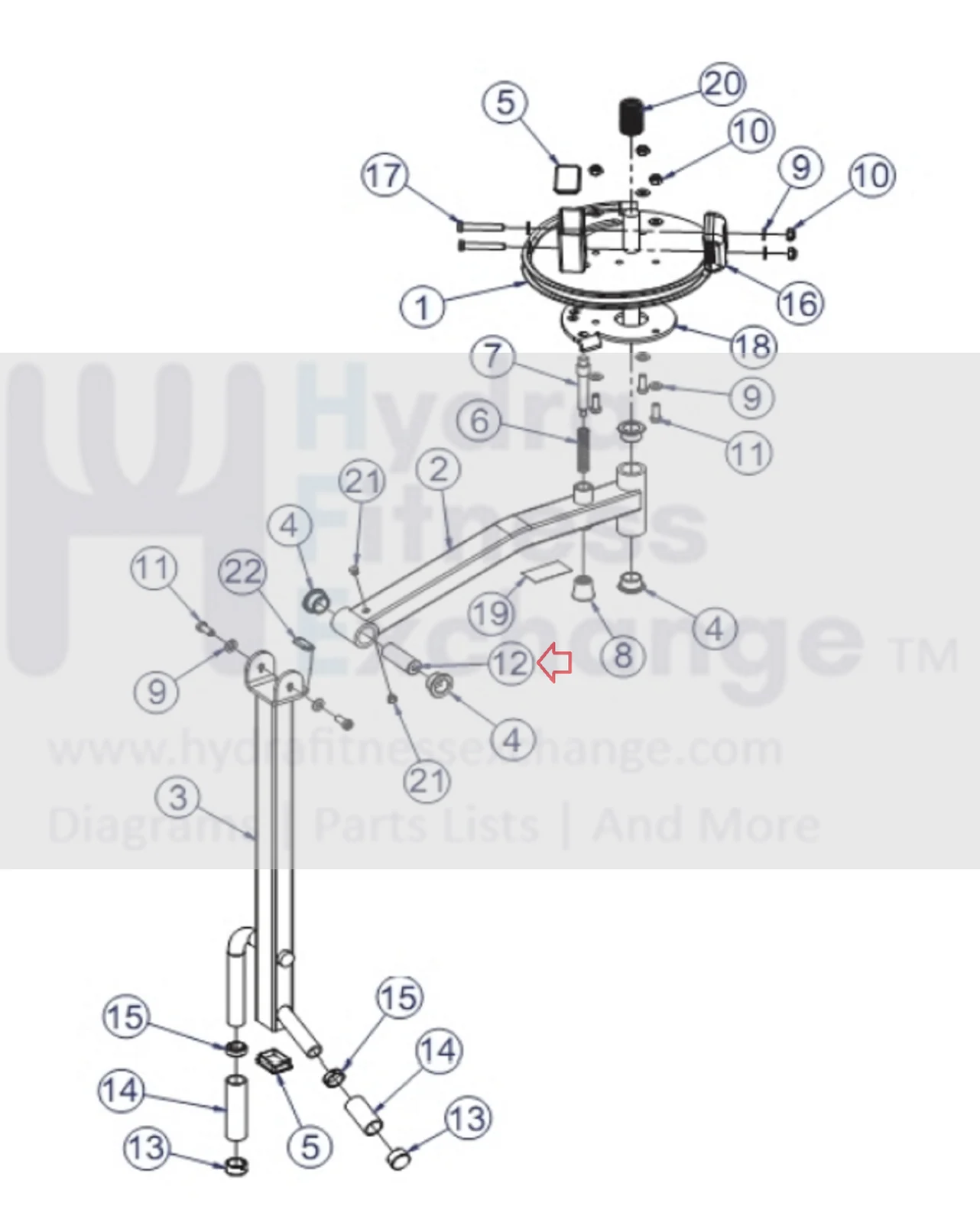 Life Fitness PSFLY PSFLYSE Strength System Shaft Tapped 1 DiameterX2.813 7324903 - Image 2