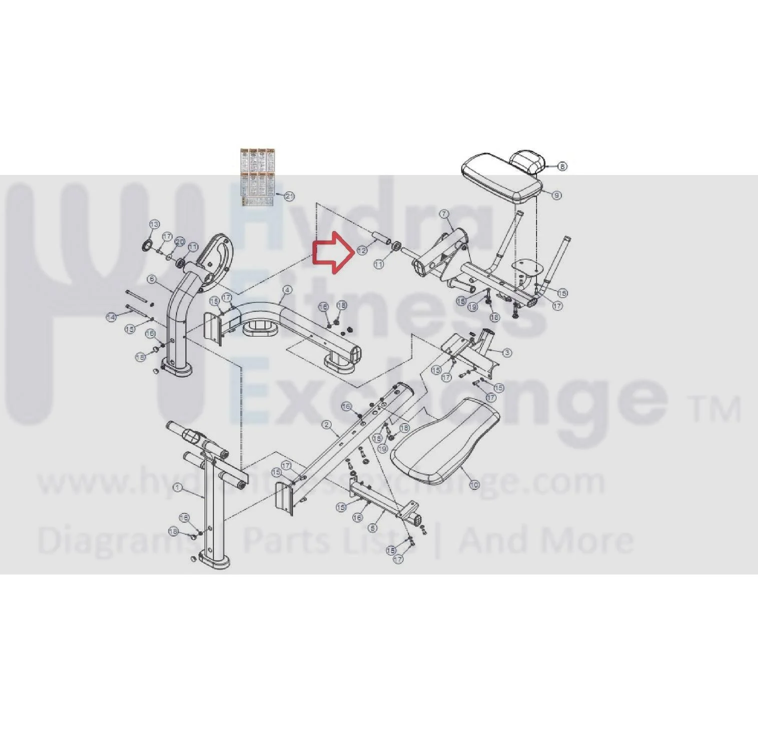 Life Fitness SABC Strength System Hardware Internal Spacer LEA7799501 - Image 2