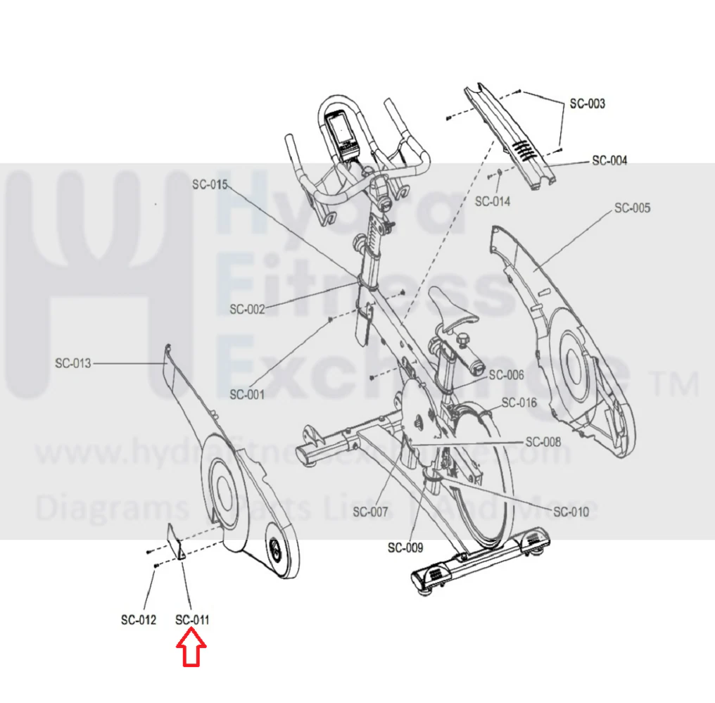 Life Fitness Stationary Bike Battery Cover V2 9075202 - Image 2