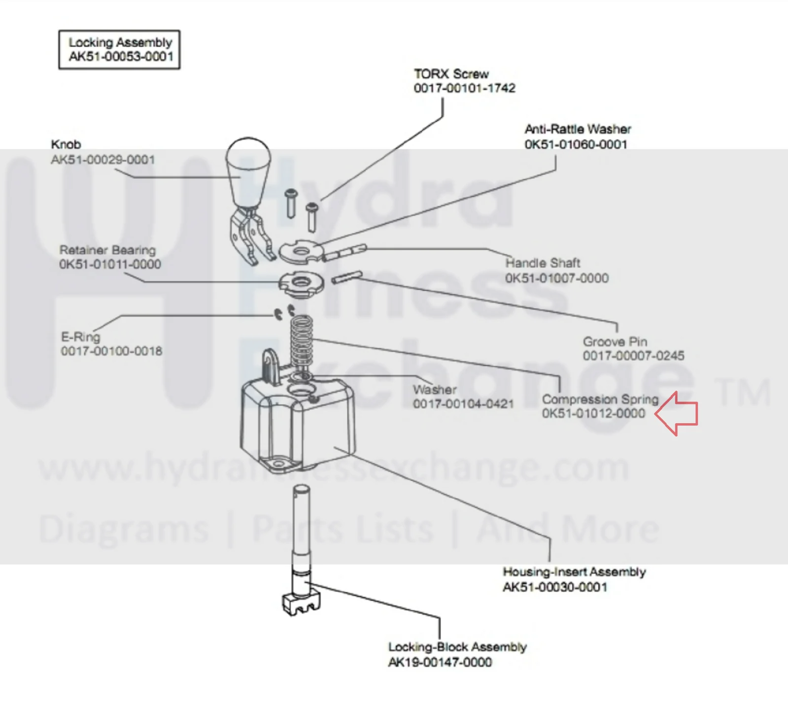 Life Fitness Stationary Bike Compression Spring 0K51-01012-0000 - Image 3