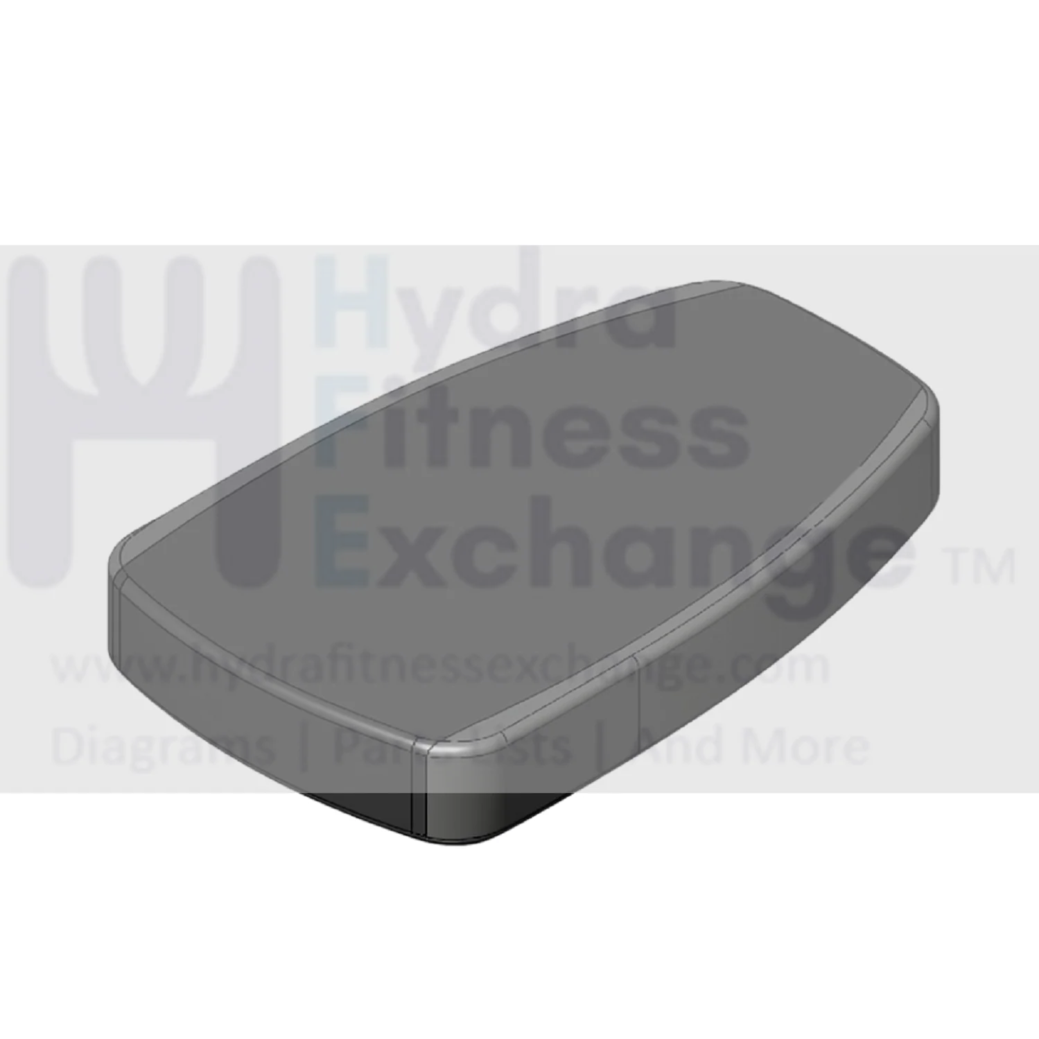 Life Fitness Strength System Flat Seat Tapered Pad Black 8455401 - Image 2