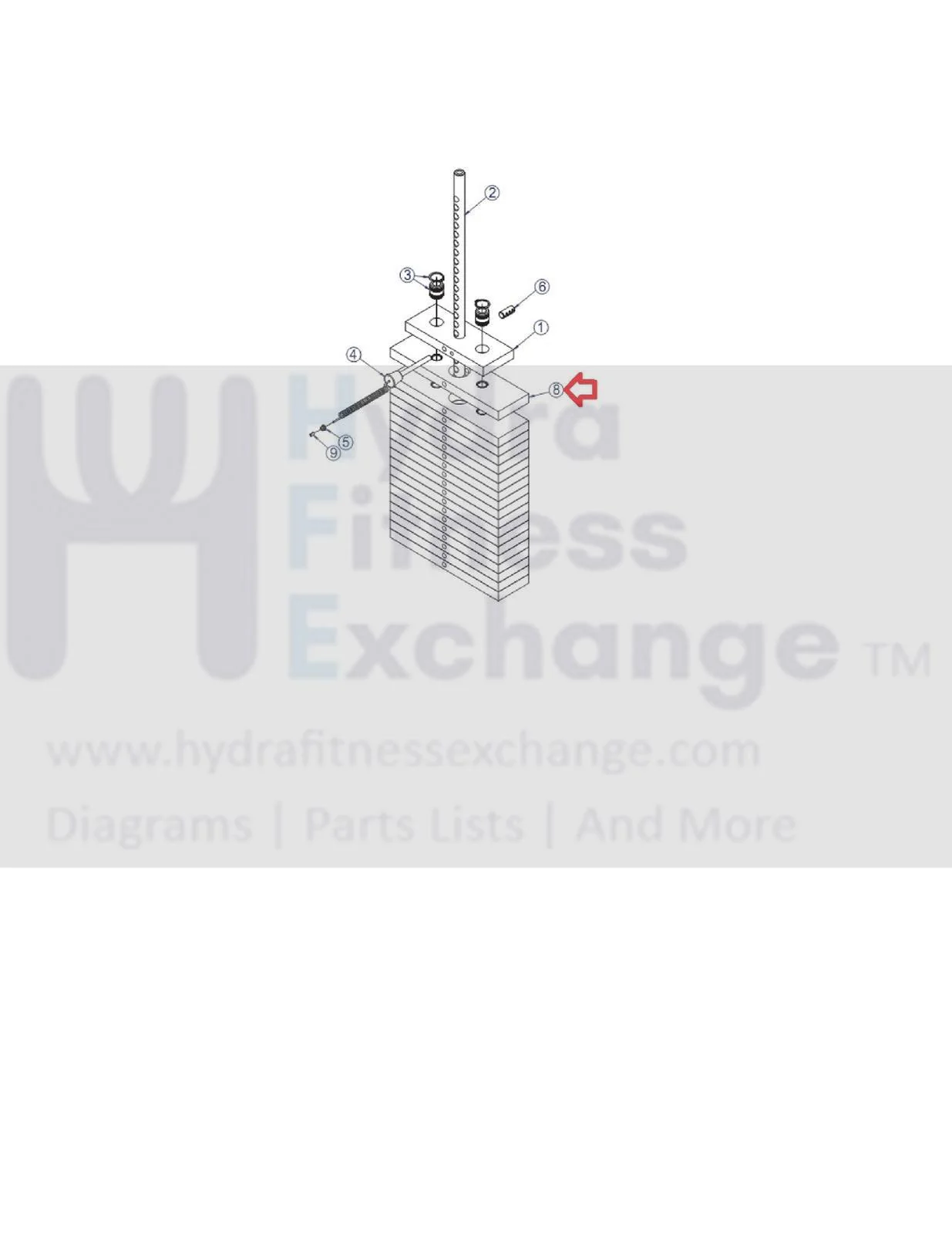 Life Fitness Strength System Weight Plate 15 Lb 7353801 - Image 2