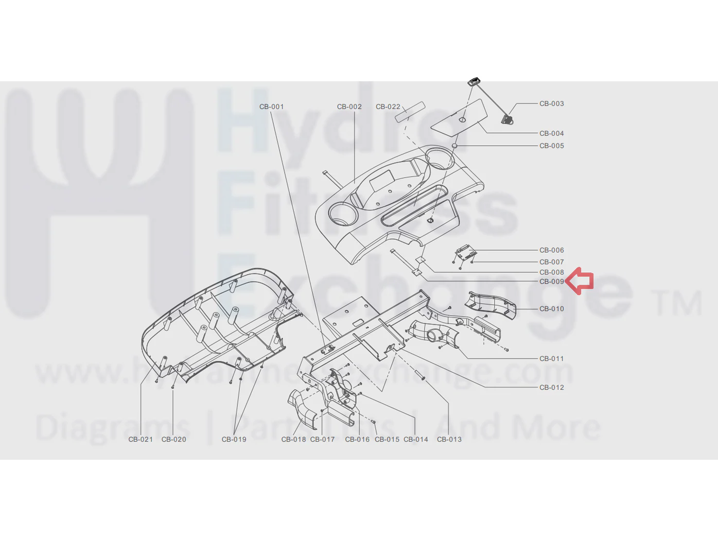 Used Life Fitness T3 F3 Treadmill Reed Switch Board with Wire 8983701 - Image 2