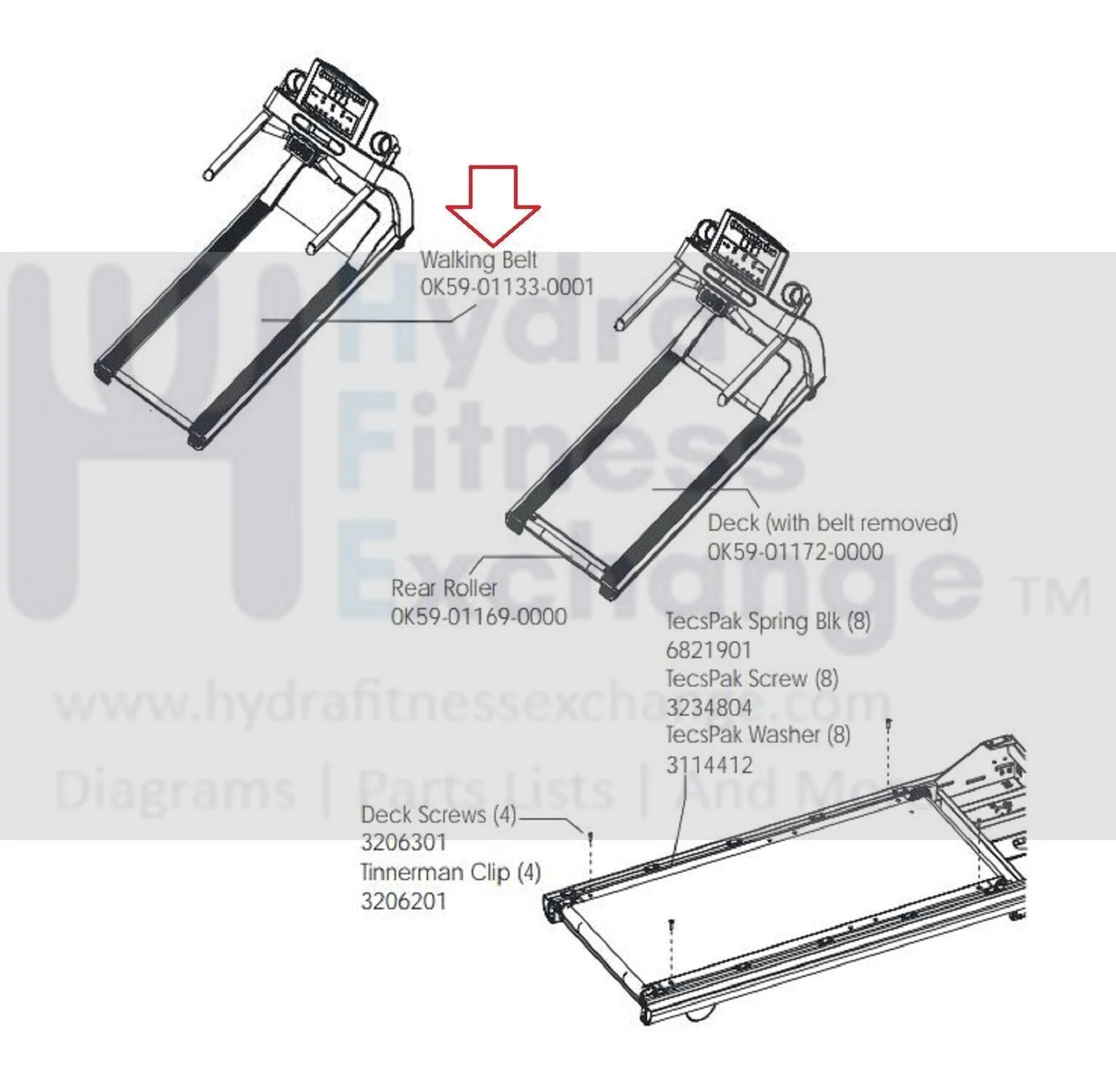 Life Fitness T5.5 Treadmill OEM Walking Running Belt Treadbelt 0K59-01133-0001 - Image 3