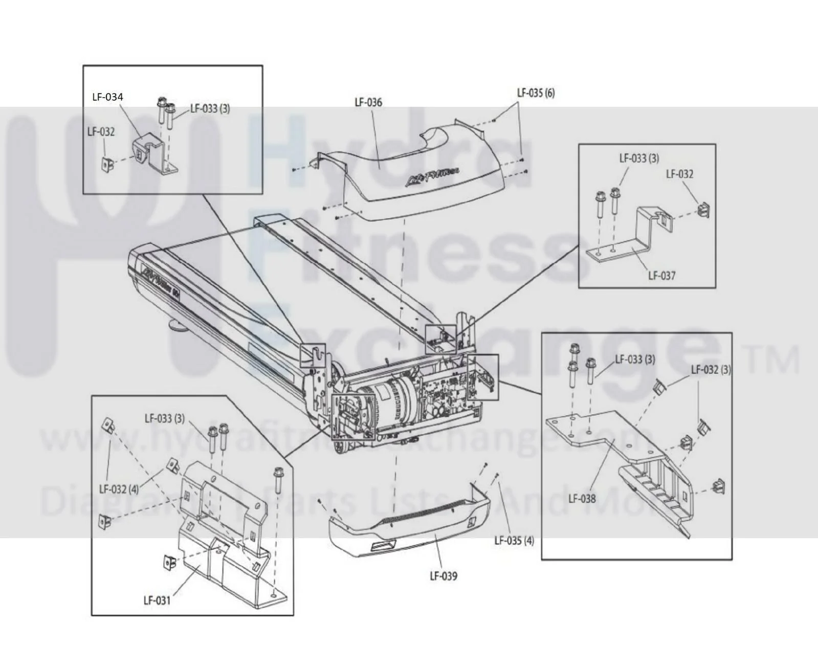 Life Fitness Treadmill Right Rear Motor Cover Bracket 0K65-01135-0001 - Image 2