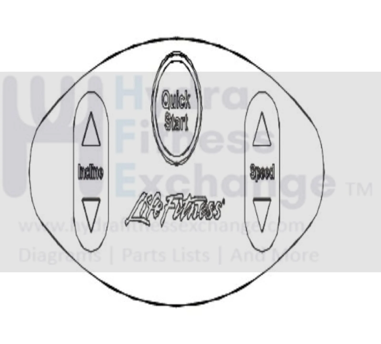 Life Fitness TSE TSM TSV TSN Treadmill Display Console Overlay 0K58-01461-0001 - Image 3