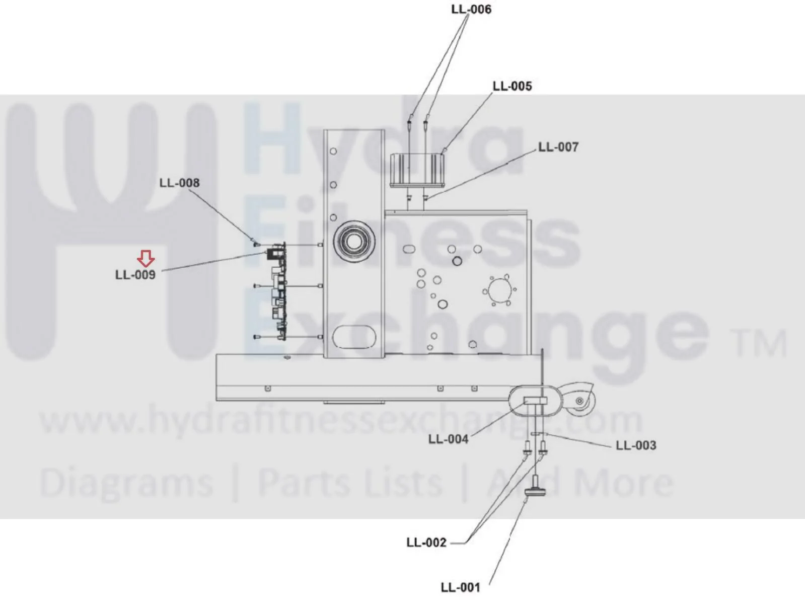 Used Life Fitness Upright Bike Resistance Power Control Board Assembly 1003117-0011 - Image 4