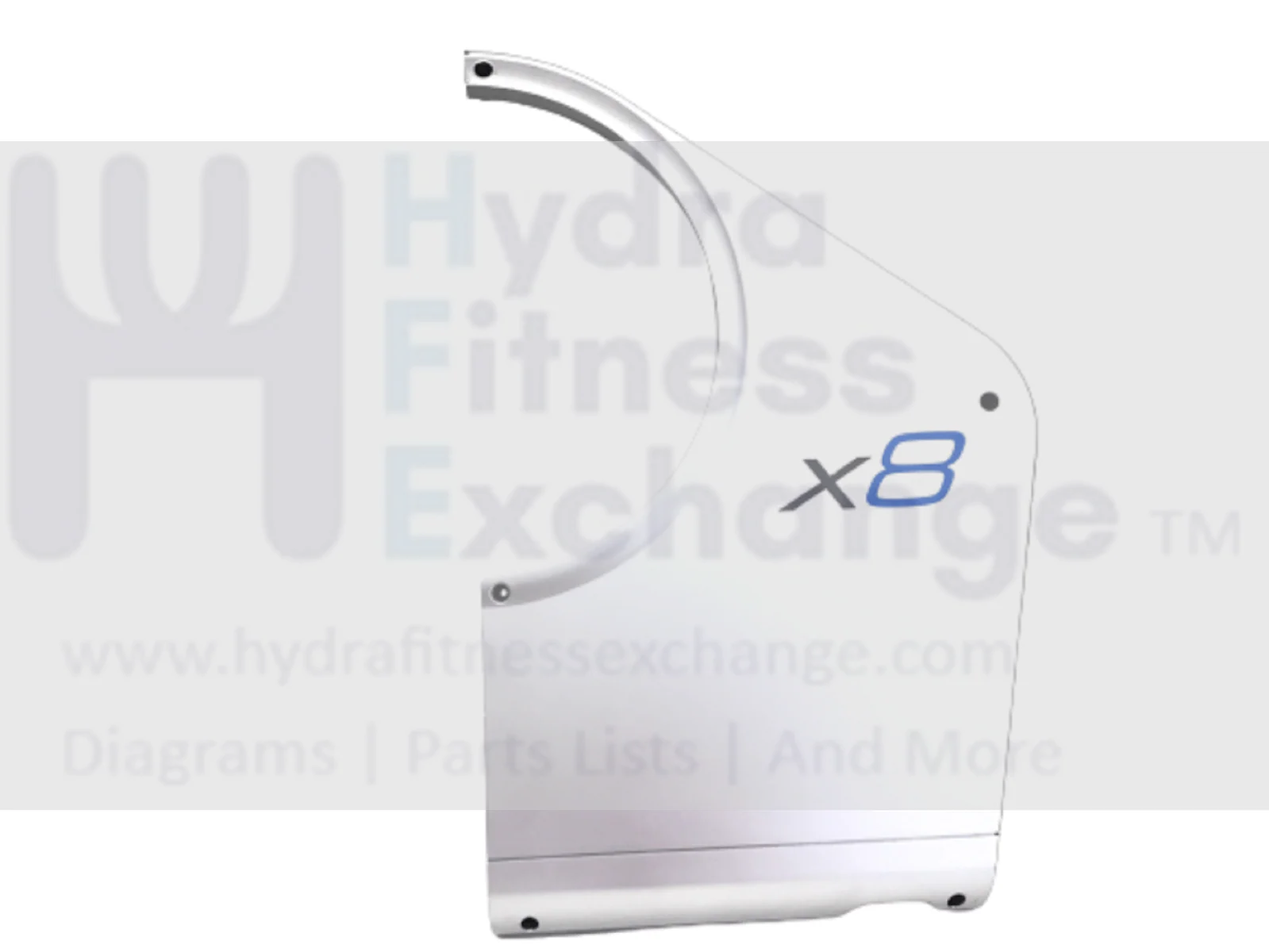 Life Fitness X8 Elliptical Left Rear Shroud Assembly MFR-8234501 8765501