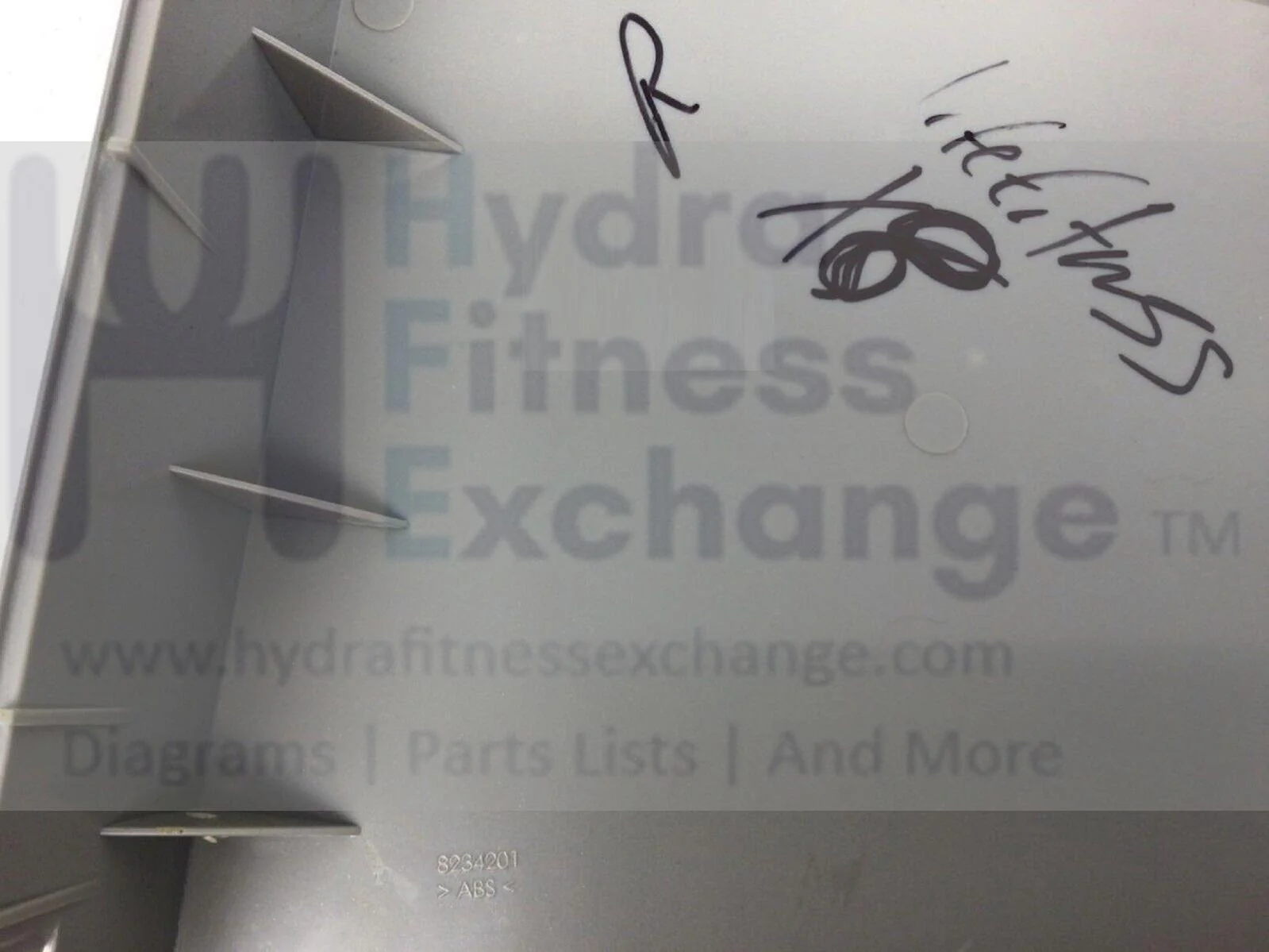 Used Life Fitness X8 X7 X5 Elliptical Left Rear Half Shroud MFR-8234201 REX2LEV - Image 2