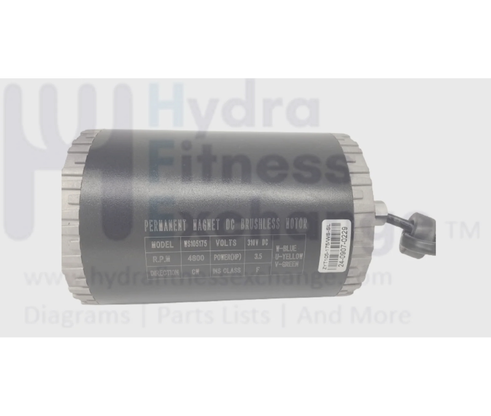 Life Smart TM4500 Treadmill DC Drive Motor External Rotation Brushless 9707108 - Image 2