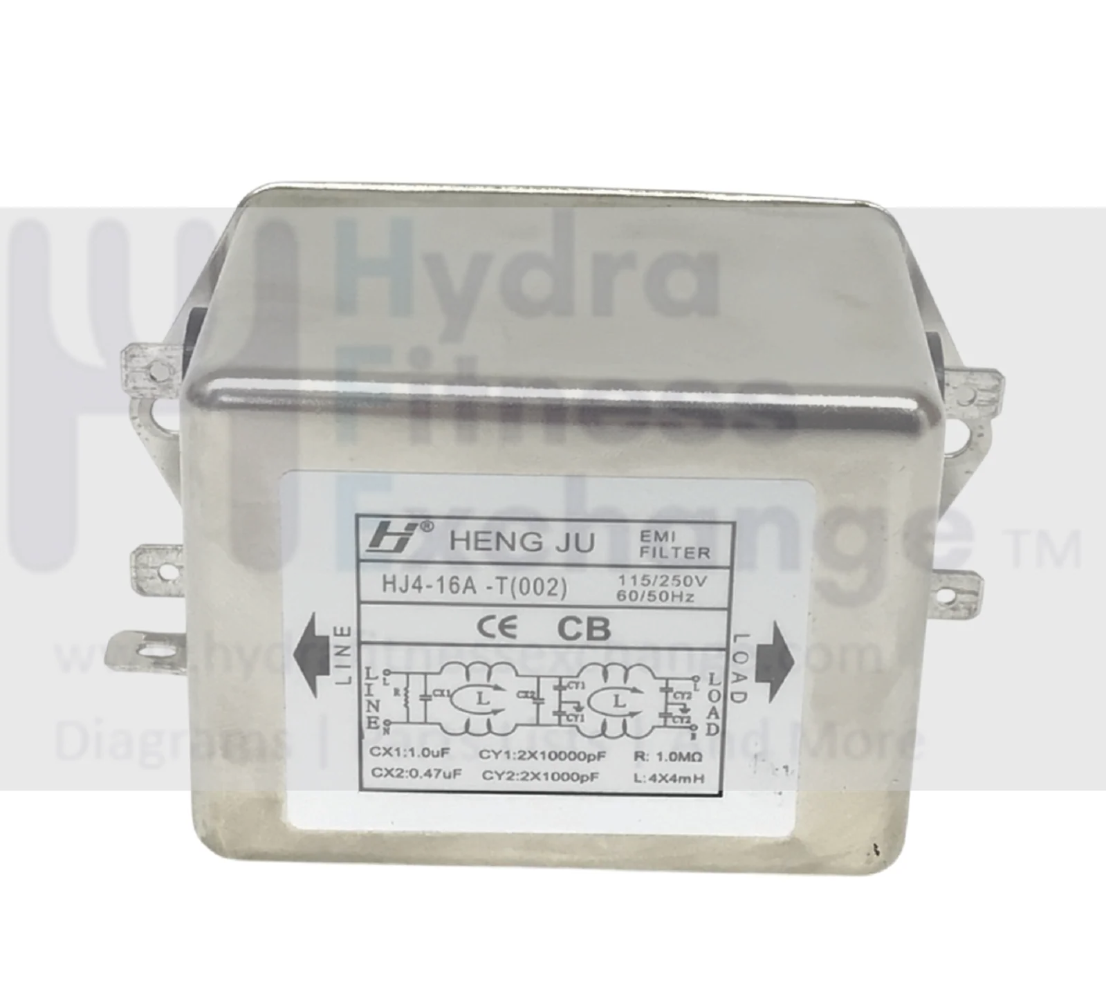 Life Smart TM4500 Treadmill Power Input EMI Filter HJ4-16a-t(002)