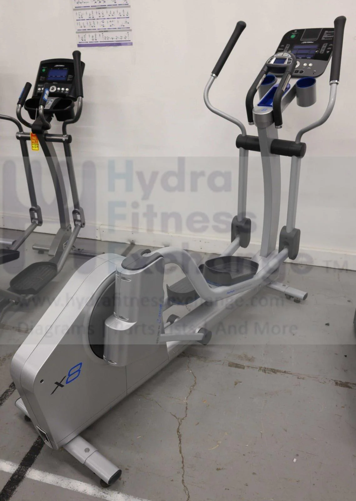 Life X8 Cross Trainer W Track Console X80612 Adjustable Stride Elliptical - Image 2