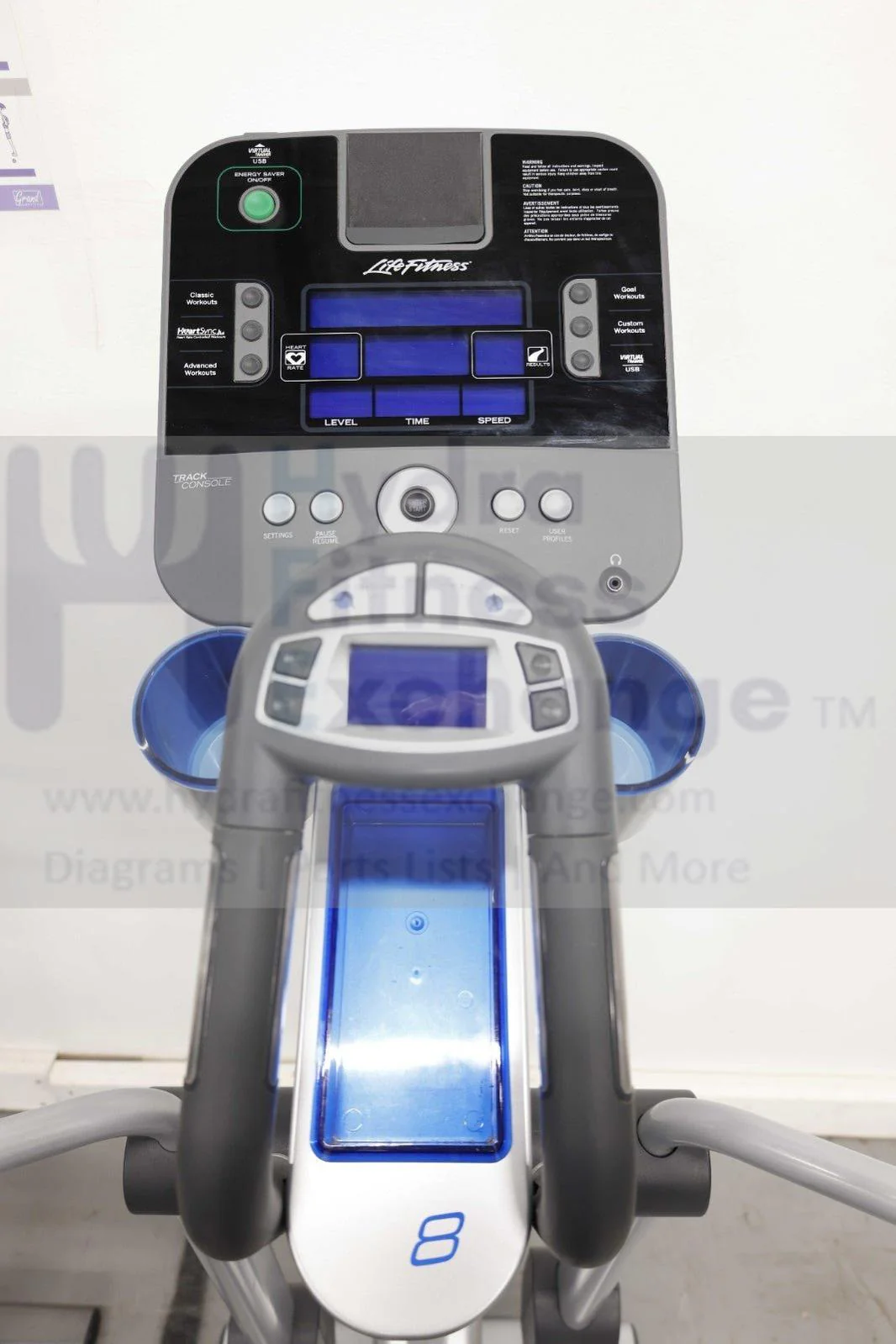 Life X8 Cross Trainer W Track Console X80612 Adjustable Stride Elliptical - Image 4
