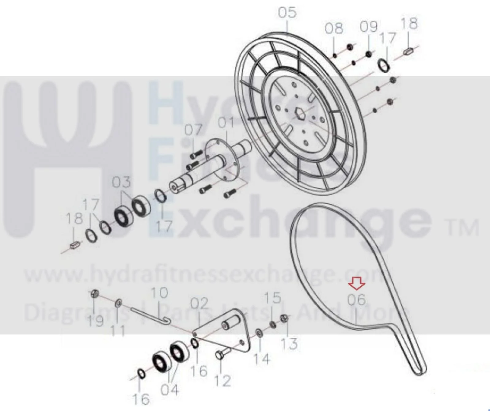 Lifespan Cross Trainer E3i E2i Elliptical Pulley Drive Belt 48" 2000000571 - Image 3