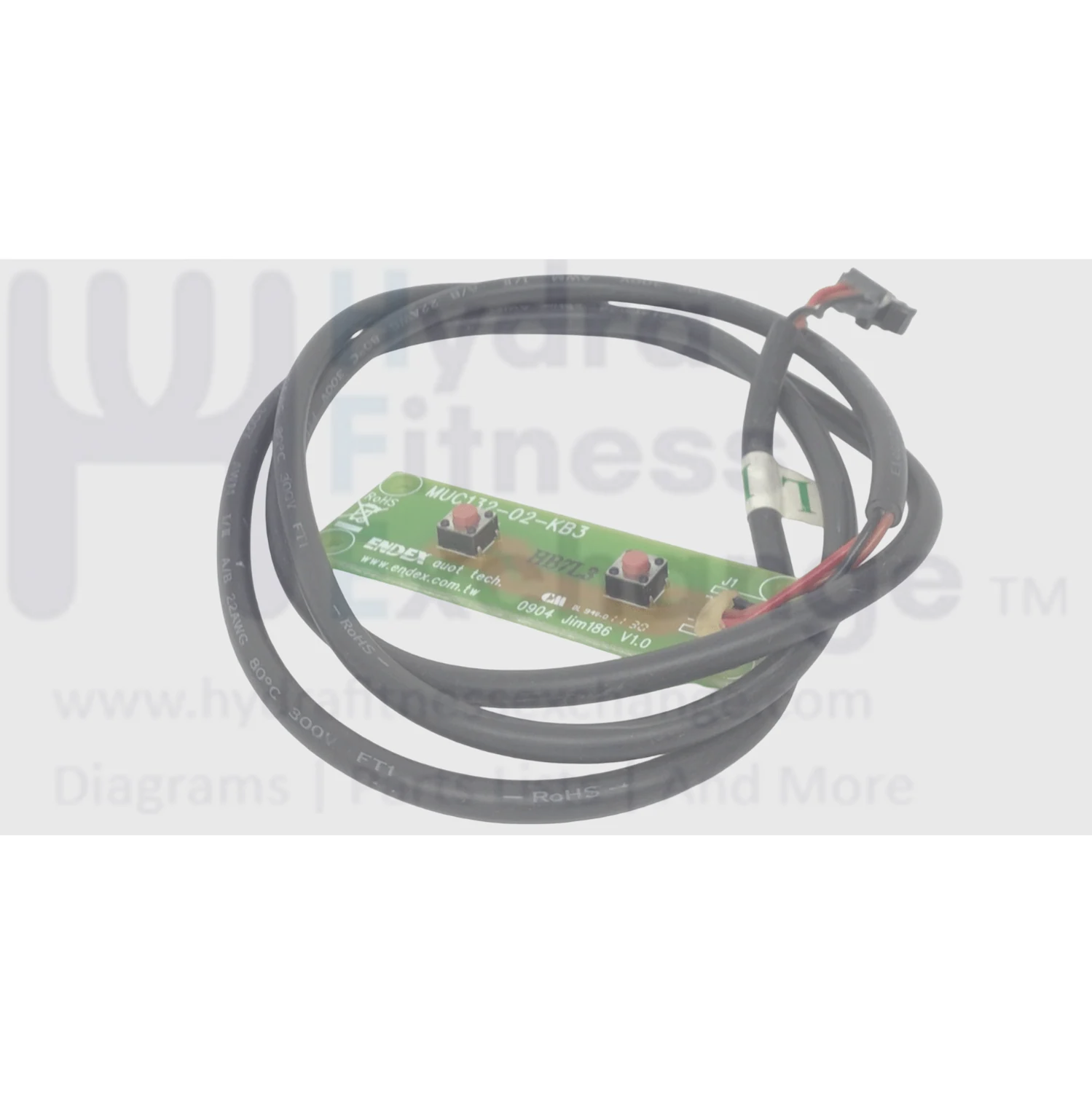LifeSpan Treadmill Left Handle Incline Switch MFR- MUC132-02-KB3