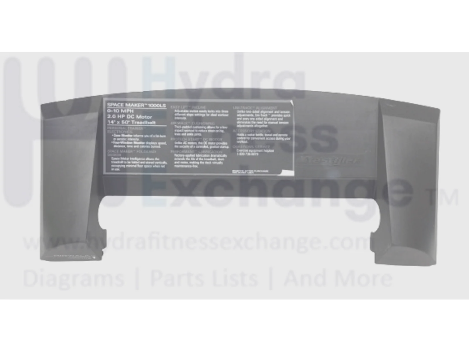Lifestyler 831.296831 Treadmill Motor Hood Shroud Cover Cover-6055