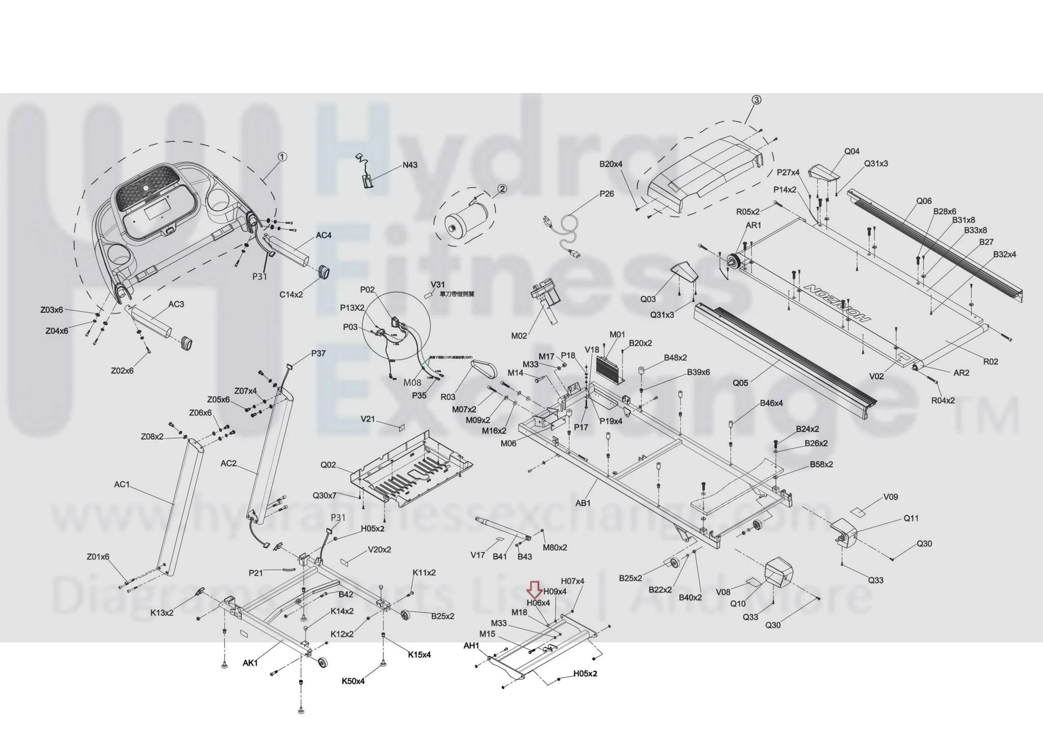 Horizon Fitness Treadmill Special Screw M8 - 1.25P x 11L/D10 x 13.2L 1000351528 - Image 3