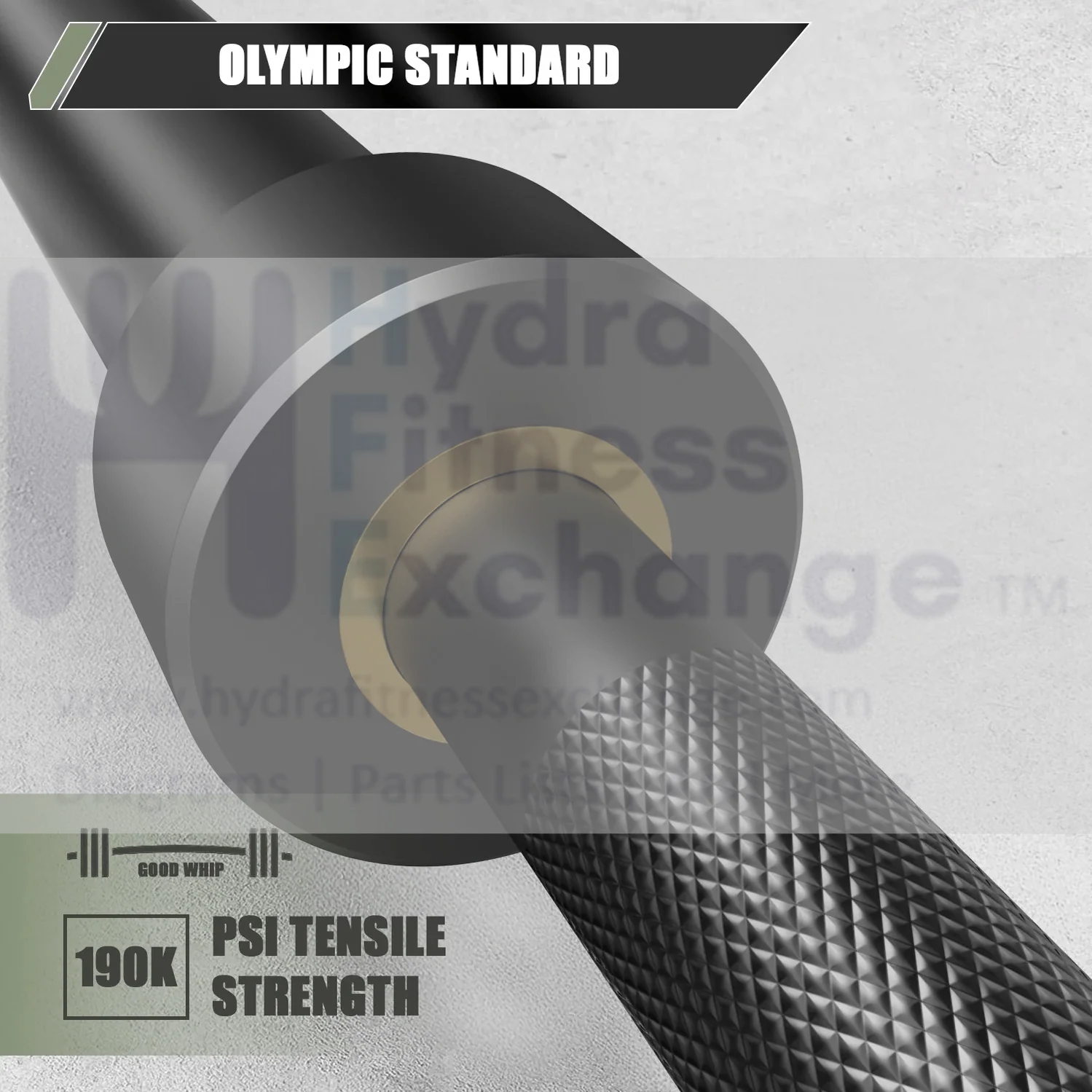 Major Fitness 7ft 45LB 20kg Home Gym Barbell Black - Image 4
