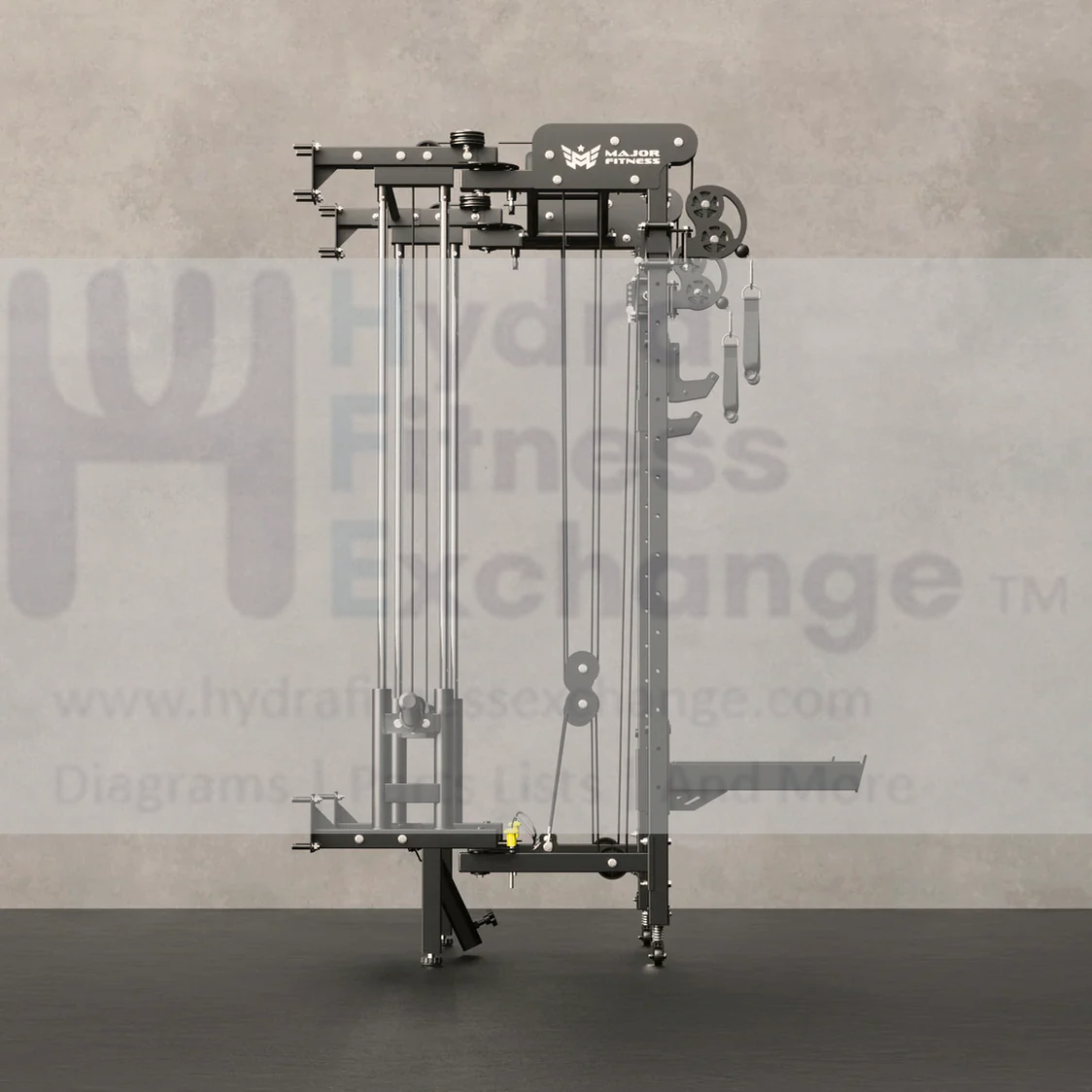 Major Fitness F35 Standard All-In-One Home Gym Wall-Mount Folding Power Rack - Image 3
