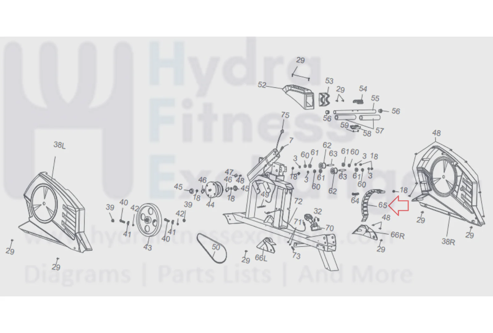 Marcy X-3570 Rower Magnetic Assembly Magnetic-5928 - Image 3