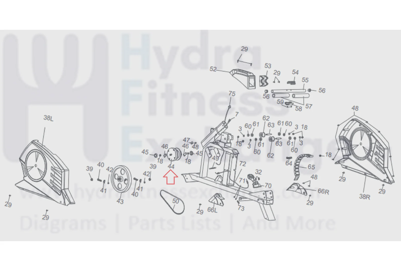 Marcy X-3570 Rower Rope Pulley with Rope Recoil Pulley-Rope - Image 2